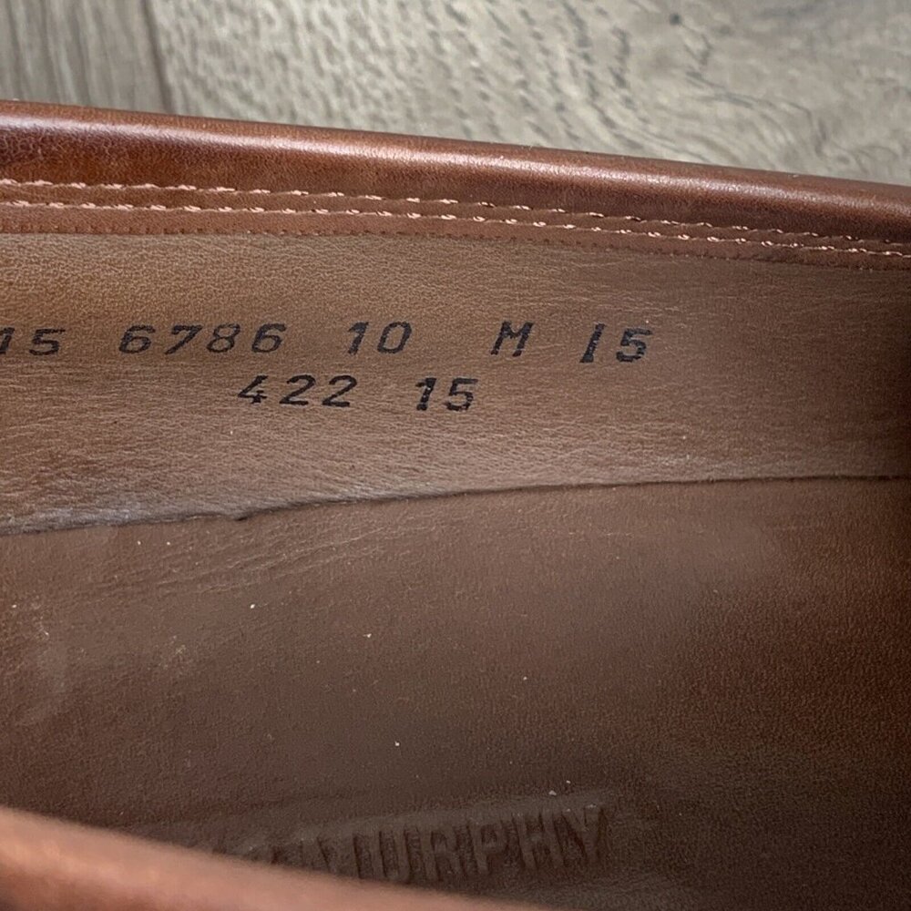 Johnston & Murphy Men's Size 10.5 M Brown Tassel Loafer Style Leather Shoes - Picture 9 of 10